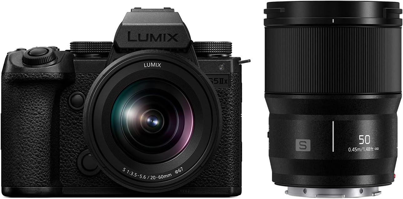 Panasonic LUMIX S5IIX Mirrorless Camera (DC-S5M2XKK) with LUMIX S Series 50mm F1.8 Lens (S-S50)