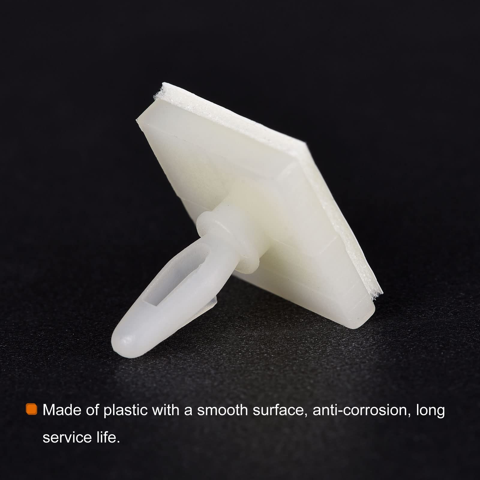 PATIKIL 4,8 mm Supporto Altezza Appiccicoso PCB Spaziatore, 20pz Adesivo Distanziatori Plastica Colonna per Circuito Scheda Risolto, Bianco