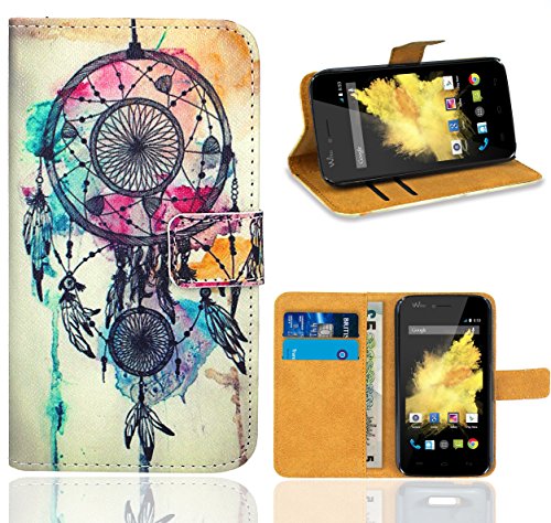 FoneExpert Wiko Birdy Housse Coque, Etui Housse Coque en Cuir Portefeuille Wallet Case Cover pour Wiko Birdy