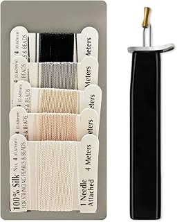 The Jewelry Bead Knotting Tool,Create The Secure Knots and 100% Silk Thread for Jewelry Making and Beading