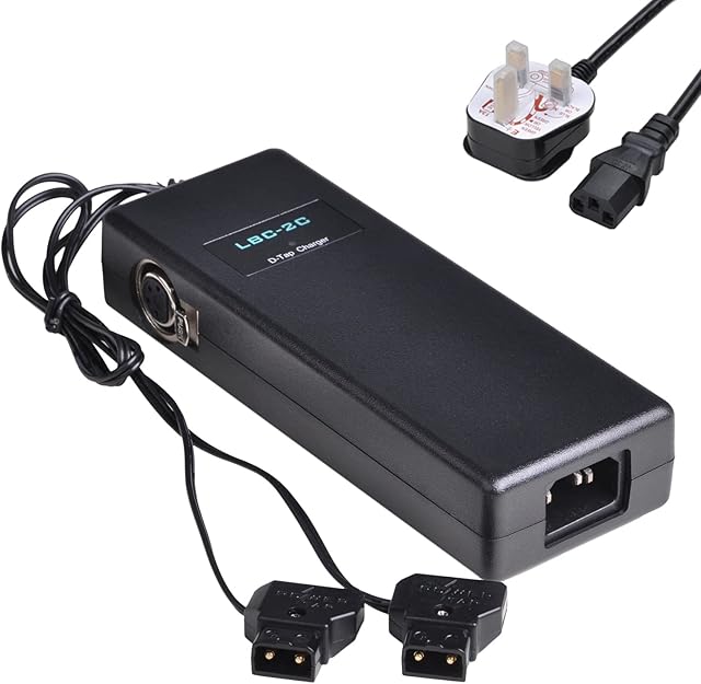 V Mount Charger, Hisewen 16.8V 4A D-tap Adapter Charger for Sony BP-95W/BP-150W/BP-190W V-Lock Battery, for Sony BC-U1 BC-U2 BP-U65 Batteries