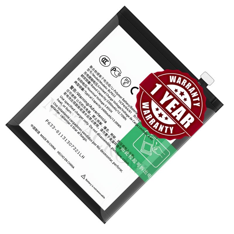 Image of Original BLP633 Battery Compatible for OnePlus 3T - (3400mAh) - 1 Year Warranty JK10