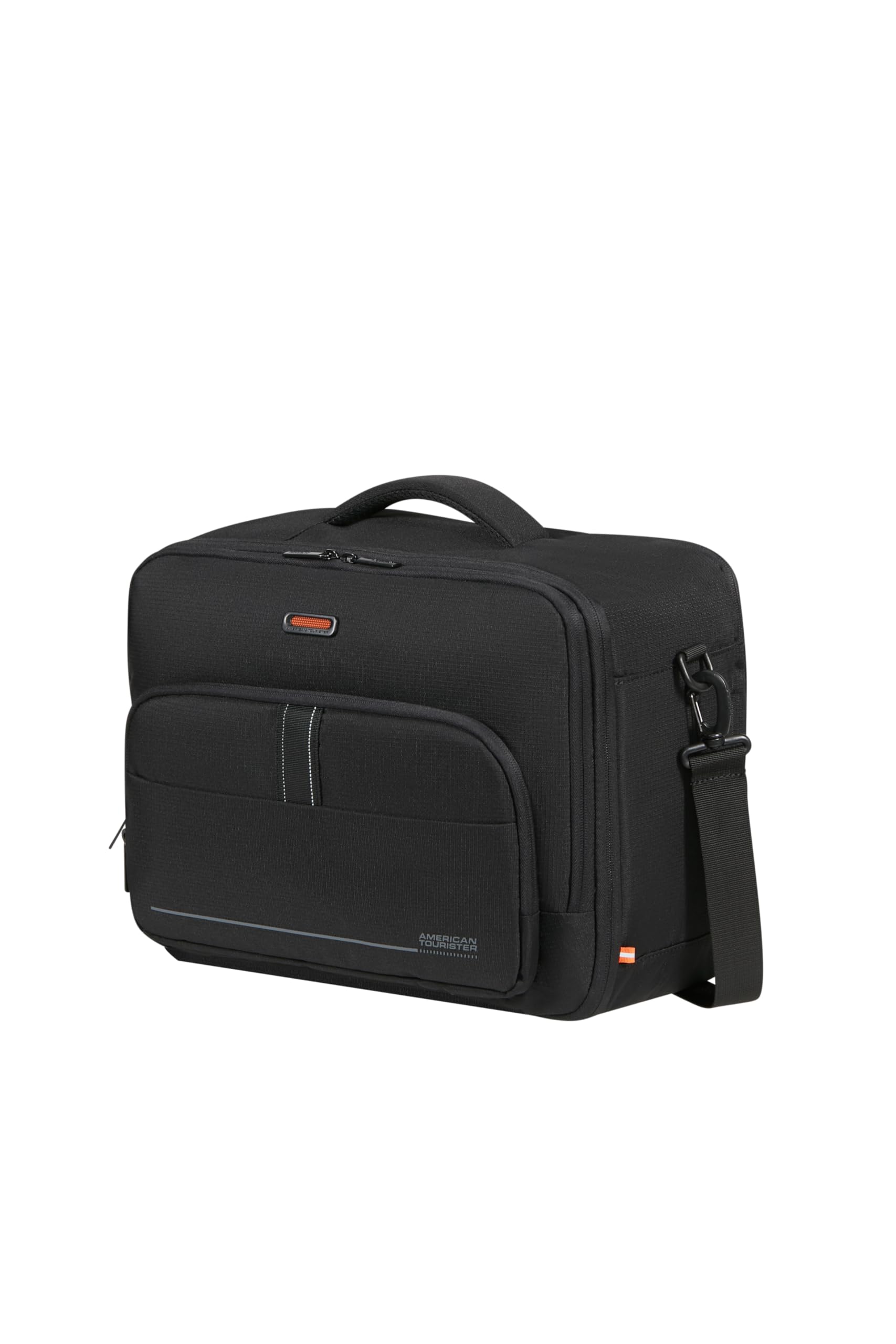 American Tourister Reisetasche Umhängetasche mit Laptopfach At Work Nxt 3-Way Boarding Bag 40 x 29 x 20 cm, 15.6", 26.5L, Black schwarz