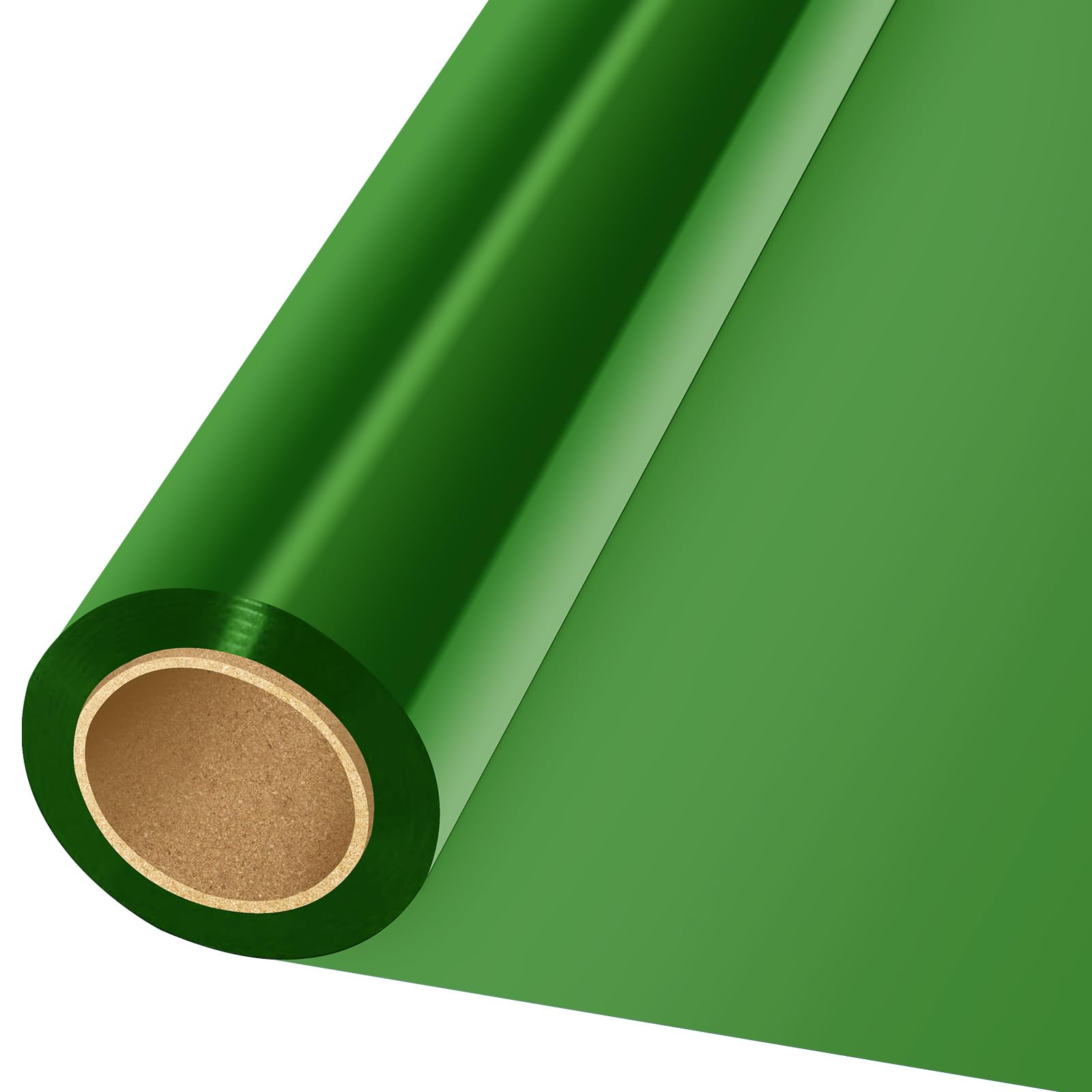 Keadic Cellophane Wrap Roll, 2.3 Mil Thick Translucent Cello Sheets Wrapping Paper for Treats Goodie Gift Baskets Decoration-100Ft X 15” (Green)
