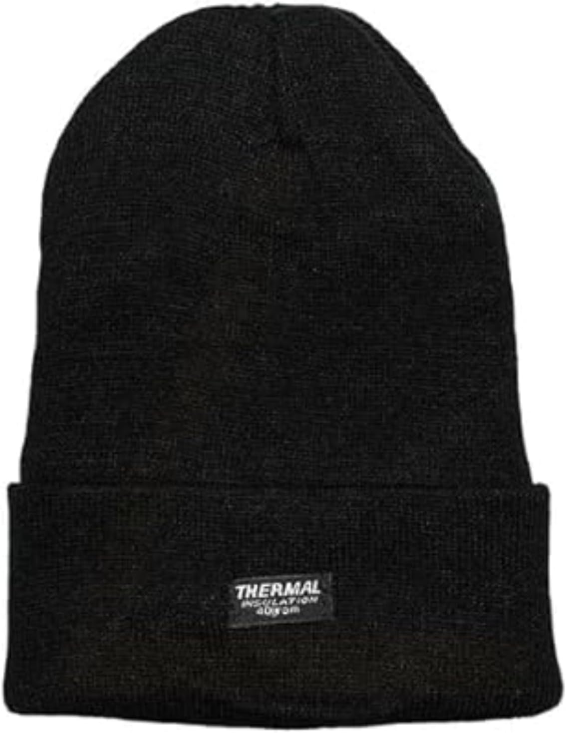 Unisex Thermal Insulation Knitted Beanie Cap | 40 Gram Warm Black Hat for Ultimate Comfort in Cold Weather | Stylish & Versatile for Outdoor Adventures