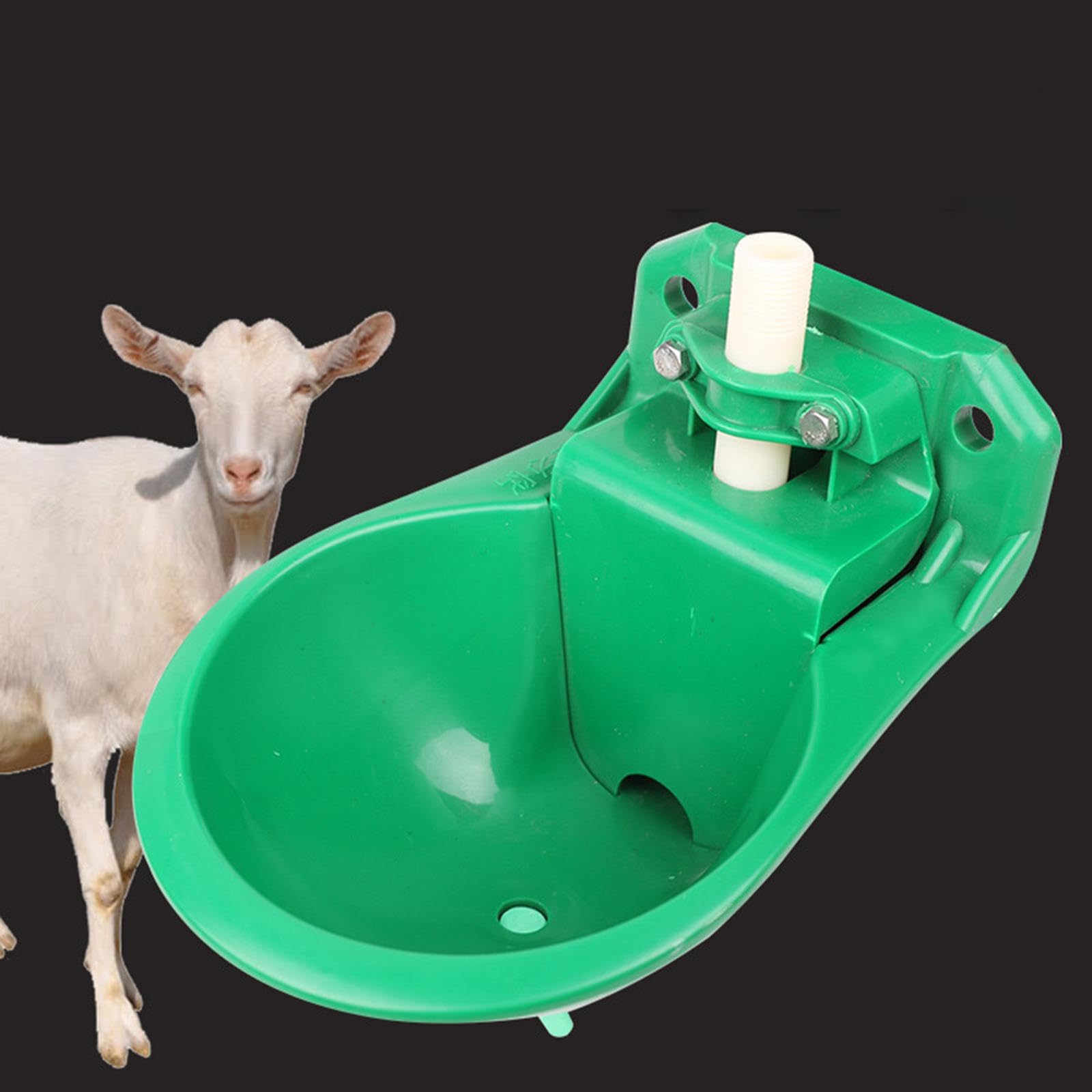 Baoblaze Automatic Sheep Water Bowl, Drinker Cup Farm Animal Feeder, Water Dispenser, Auto Goat Waterer Water Trough for Farm, Calf, Dog, Cow, Sheep