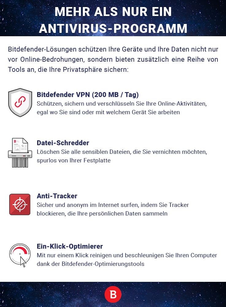 Bitdefender Family Pack - Inkl. VPN - 2 Jahre / Unlimitiert für PC.