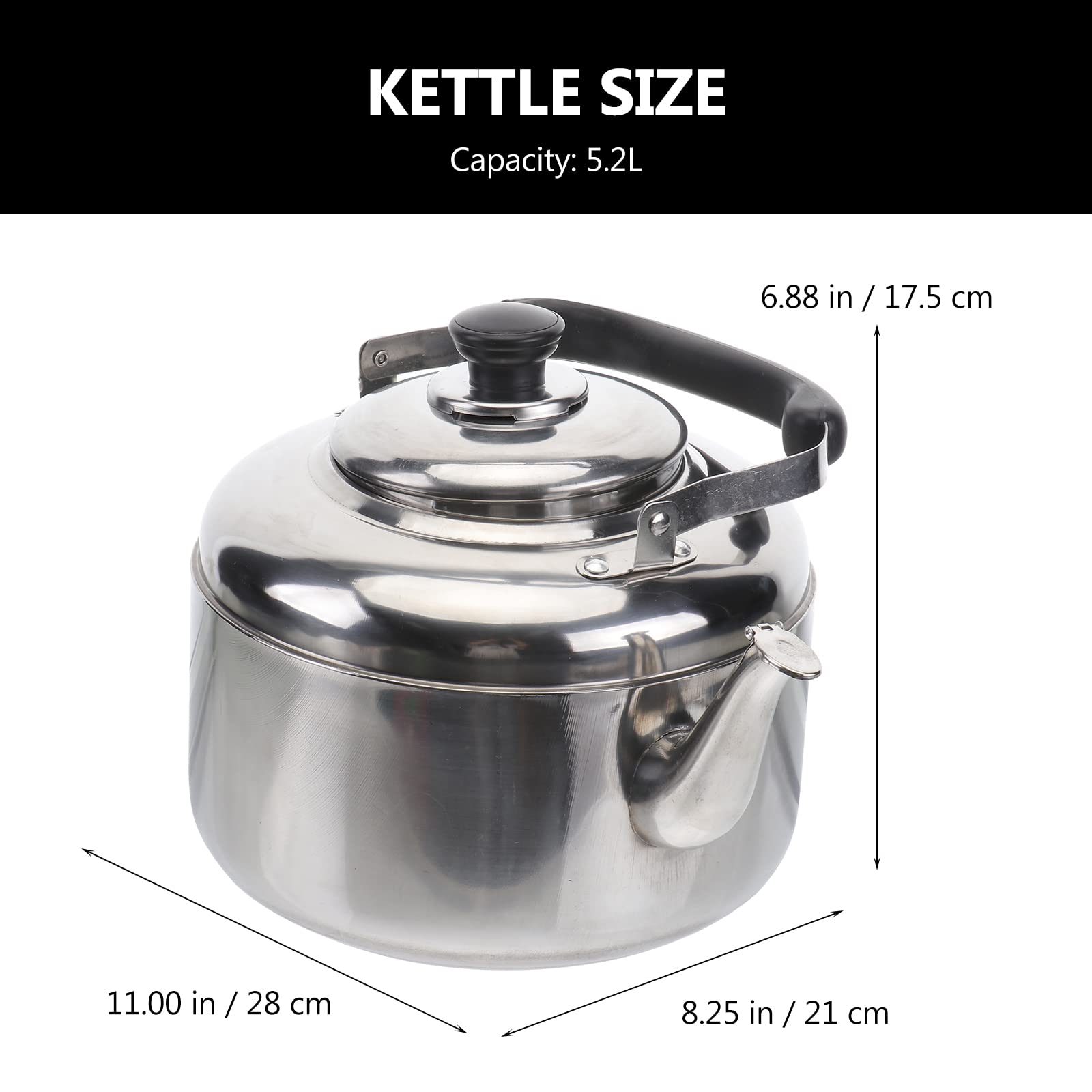 1pc Bollitore ronzante Bollitore per tè in acciaio Teteras para Hervir Agua Gas Top Teiera Piano cottura Bollitore Stufa esterna Bollitore Piano cottura a induzione Piano cottura Riscaldamento Bolli
