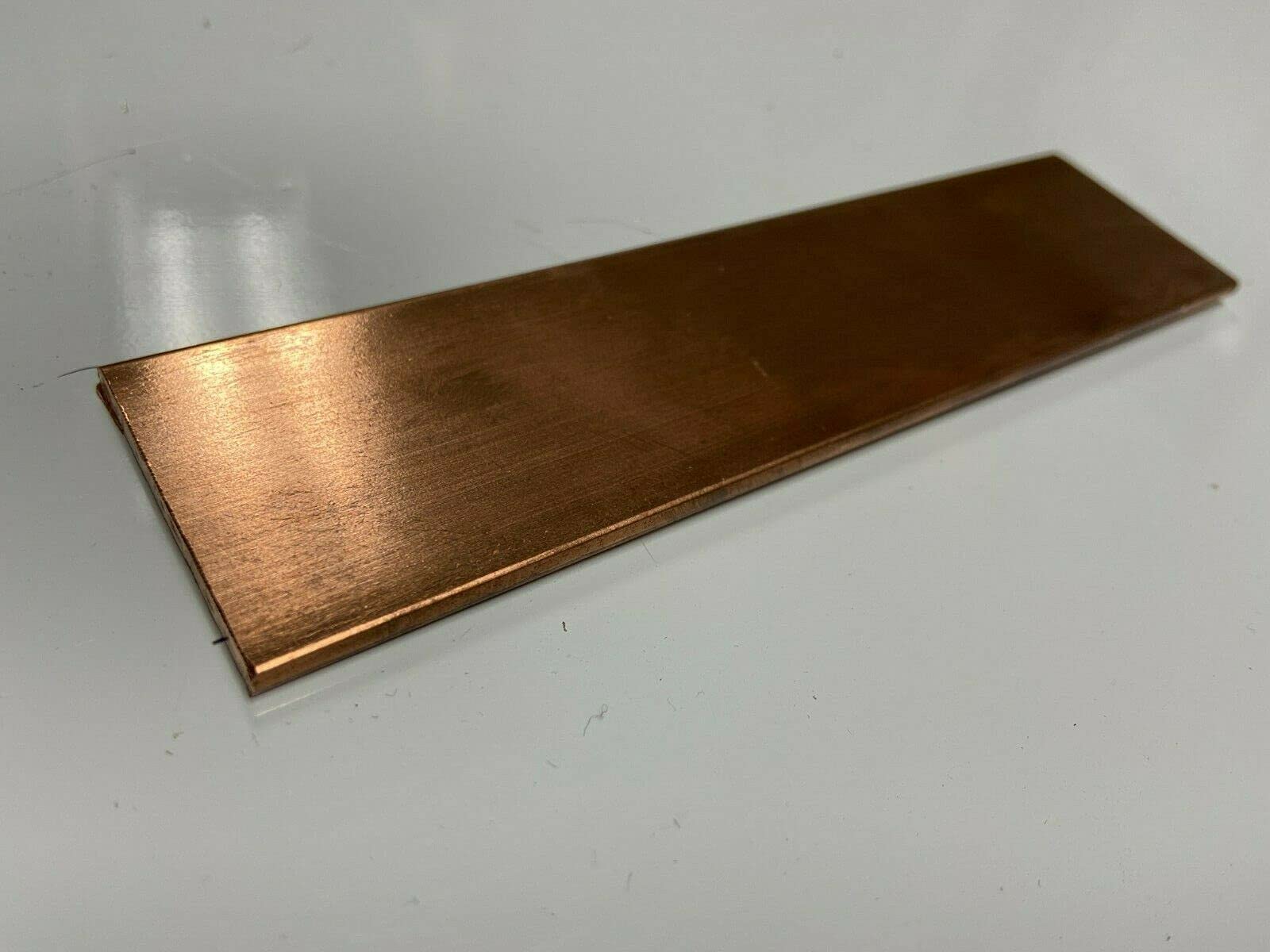 Copper 110 Flat Bar 1/8'' x 1 1/2'' x 6''-Long ->.125'' x 1 1/2'' Copper Bus Bar