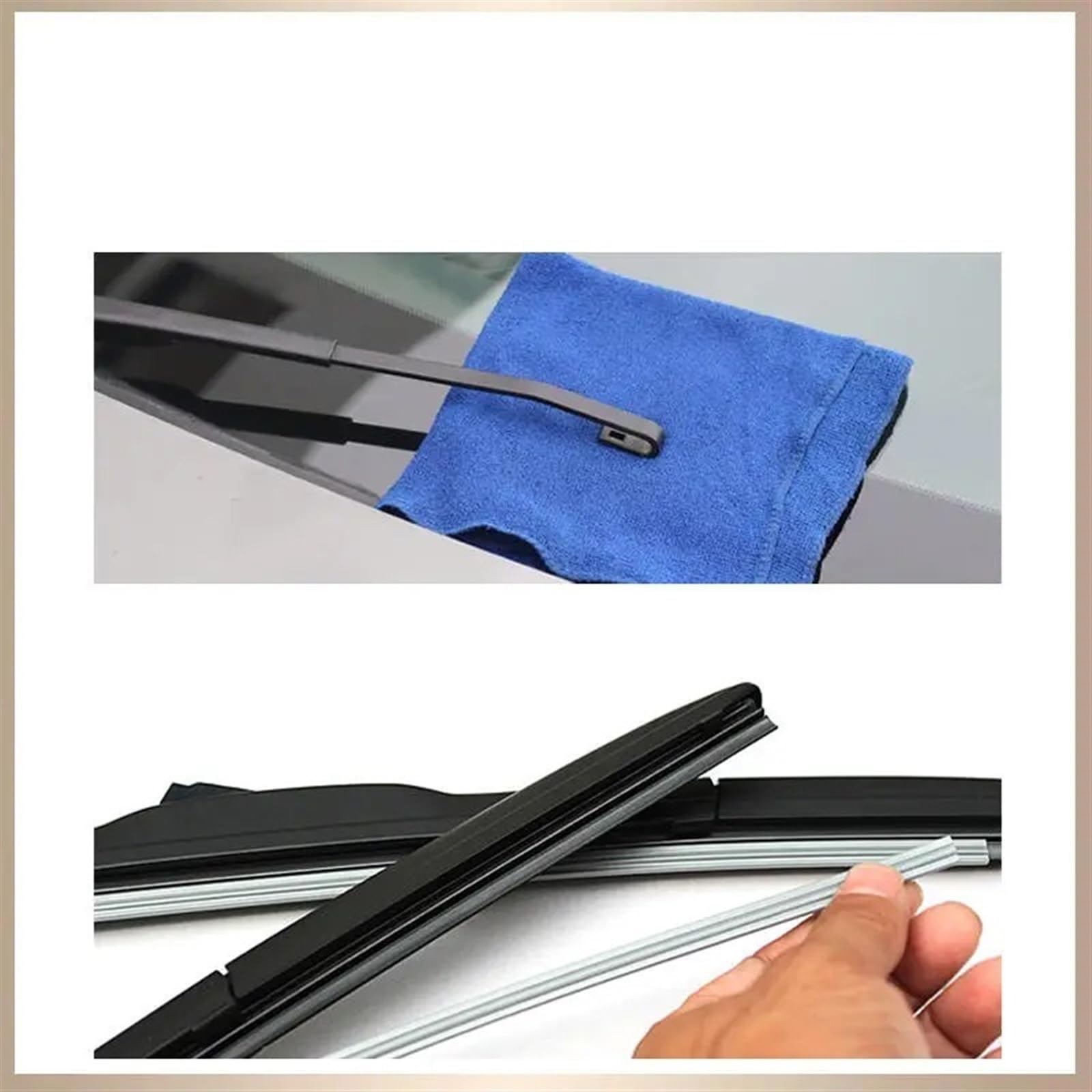 Spazzole tergicristallo Auto Set di Spazzole Tergicristallo Anteriore E Posteriore per Tergicristallo Anteriore E Posteriore, Compatibile con Nissan per Qashqai J10 2006-2013