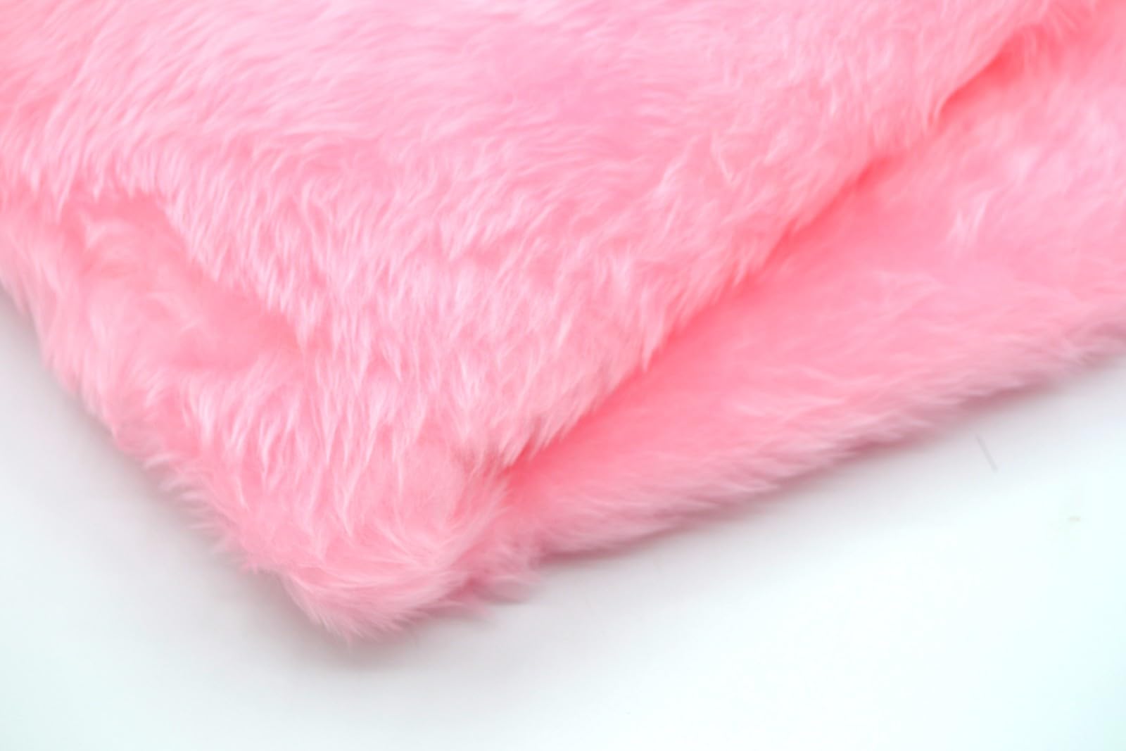 celloexpress Blossom Pink Fun Fur - 15mm Pile Teddy Bear & Soft Toy Making Faux Animal Fabric (5m - 500cm x 150cm) — image 1