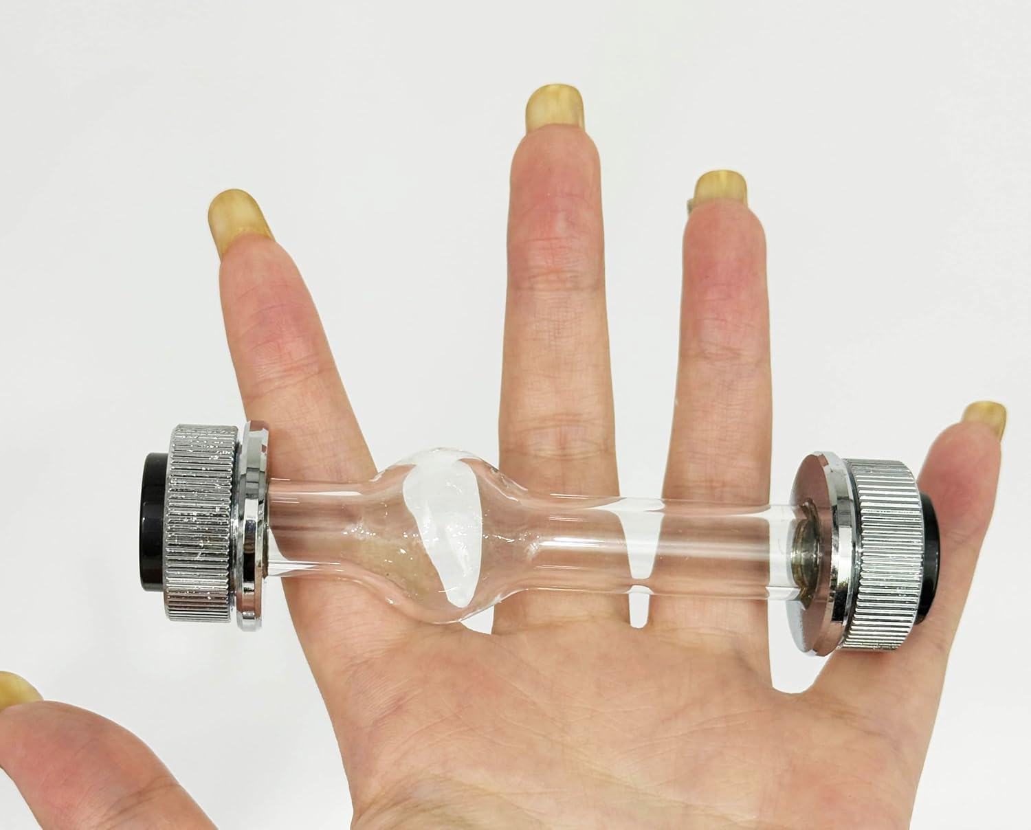 Polarímetro semiautomático de tubo de ensayo de polarímetro de 100 mm - Dispositivo de vidrio y metal, capacidad de muestra de 20 ml