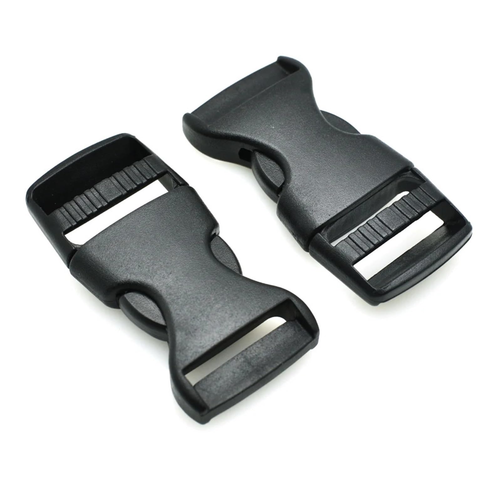 Schnallen und Clips für Rucksäcke 10 Stück for 10–25 mm Gurtband, Kunststoff-Seitenverschluss, Gürtelschnalle for Rucksack, Gepäckgurte, Gurtband, Größe Schwarz