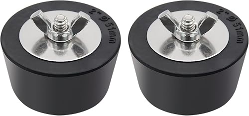 Tapón de goma para invernadero de piscina de 2 pulgadas, compatible con tubería de 1.5 a 2 pulgadas, enchufe antiexpansión con tornillos de acero