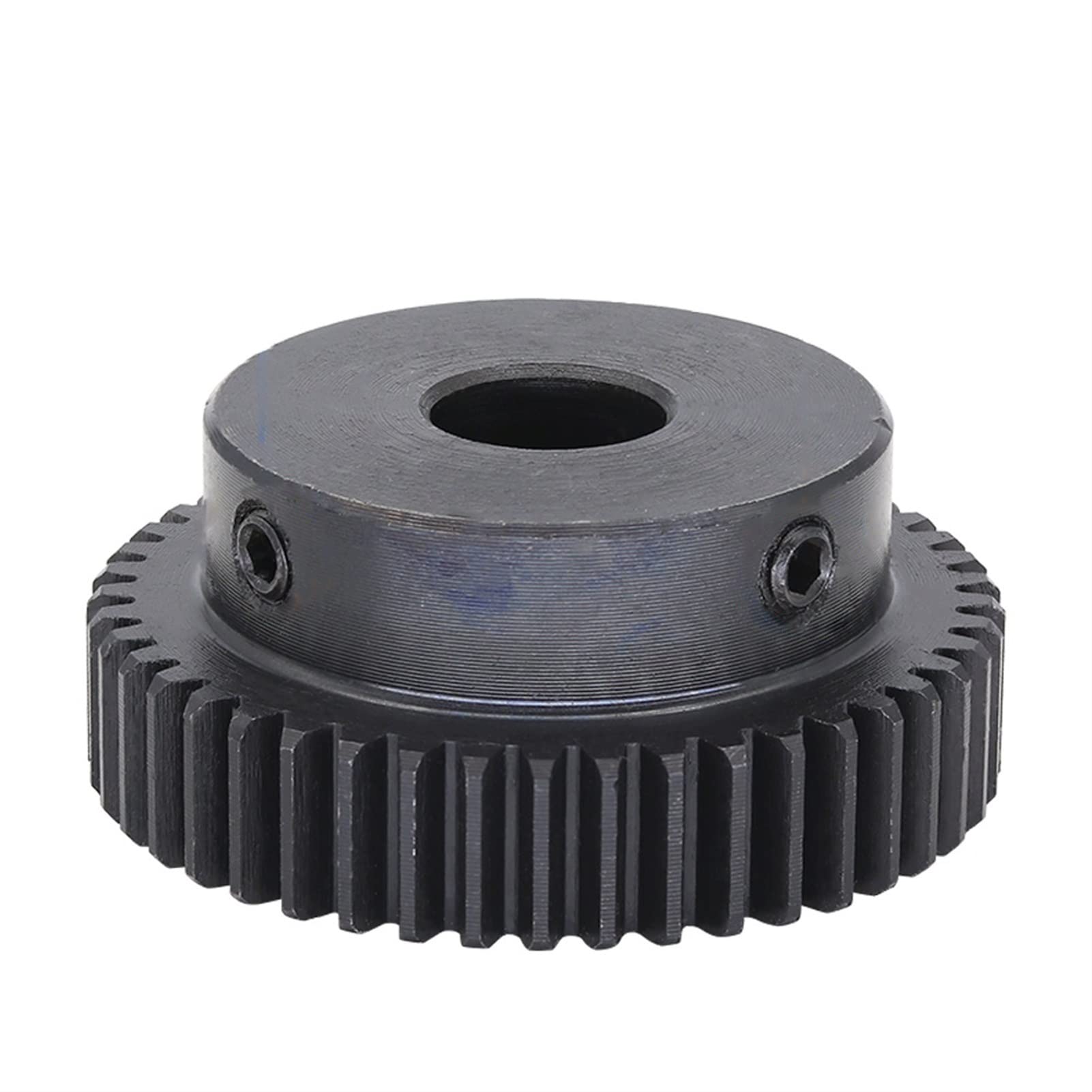 Pinion Gear, Pinion Gear 1 Module 46T 47T 48T 49 Teeth Spur Gear 45 Carbon Steel Pinion 8mm 10mm 12mm 15mm Bore High Frequency Quenching Gear bore Shaft(15mm Bore,49 Teeth)