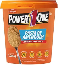 PASTA DE AMENDOIM INTEGRAL CROCANTE (1KG) - POWER1ONE