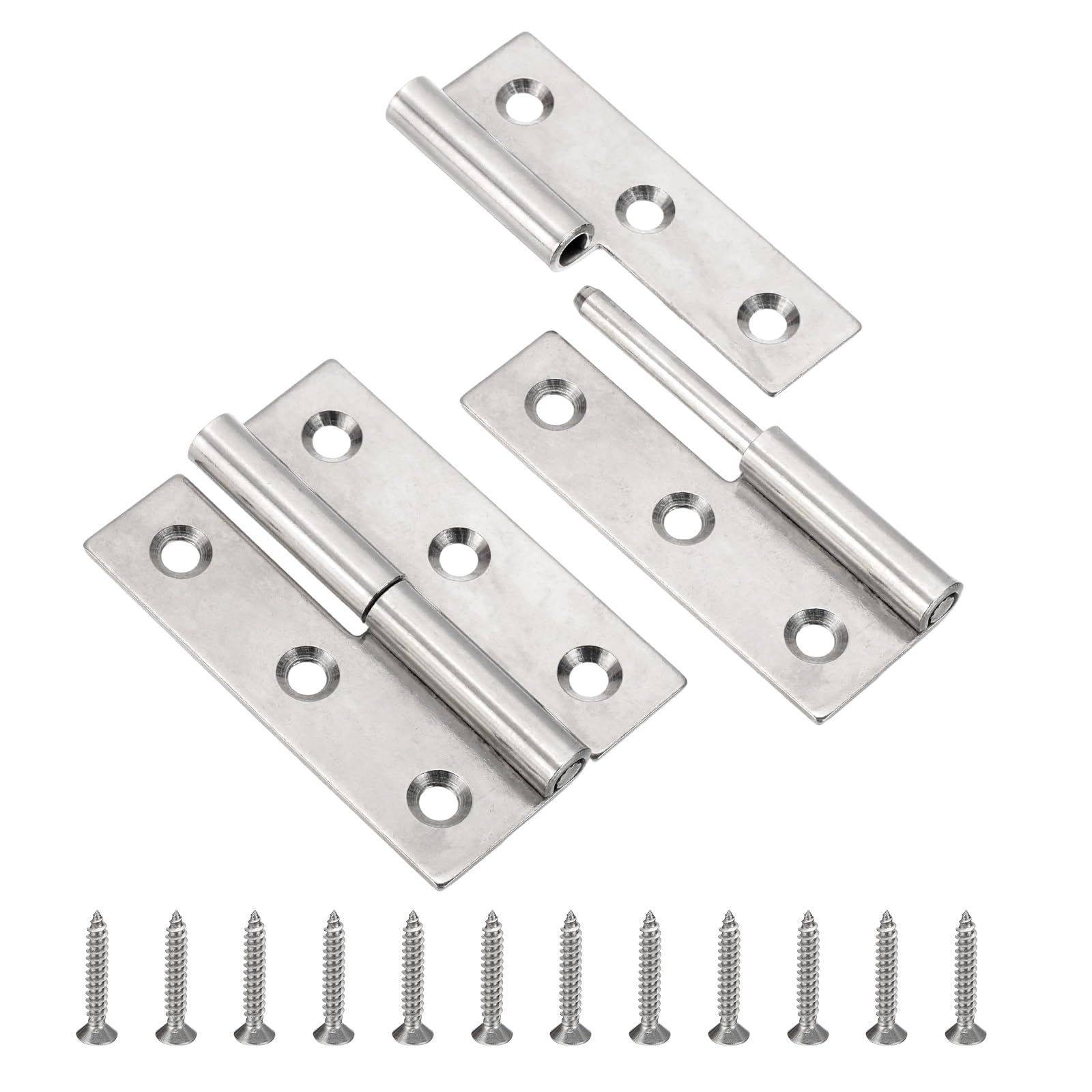 Charnières amovibles PATIKIL de 7,6 cm pour réparer une porte de placard gauche