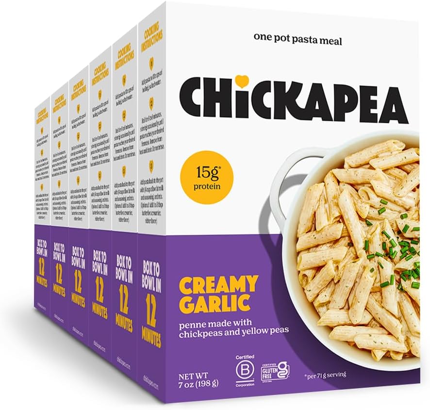 One Pot Chickpea Pasta - Creamy Garlic - 7 oz (Pack of 6)