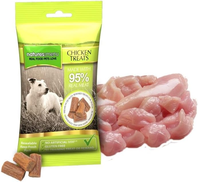 Natures Menu Real Meaty Treats with Chicken, 12 x 60 g : Amazon.co.uk ...