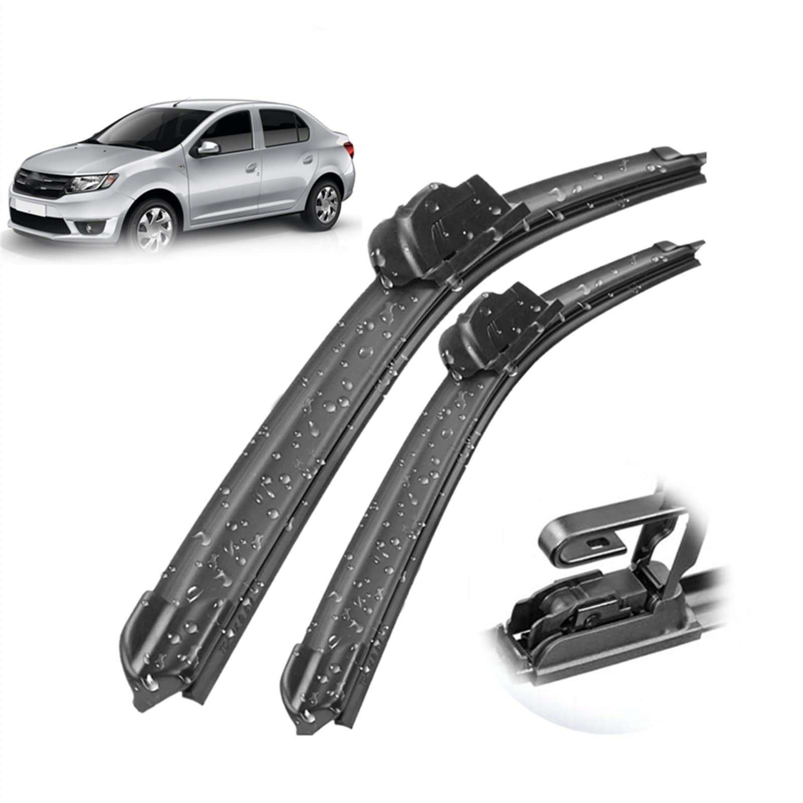 20 "+ 22" LHD Anteriore Tergicristallo Spazzole Auto Parabrezza Parabrezza Finestra Anteriore Tergicristallo Per R&enault Per Dacia Per Logan II 2013 2014 2015 Parabrezza