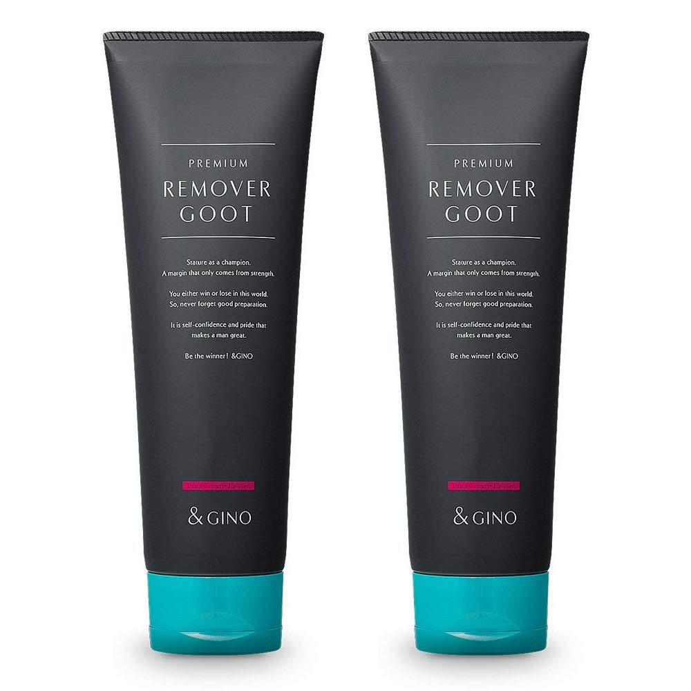 [Quasi-drug] & GINO Premium Remover, Set of 2, Large Capacity 8.8 oz (250 g), Cost Spa, Hair Removal Cream for Men and Men