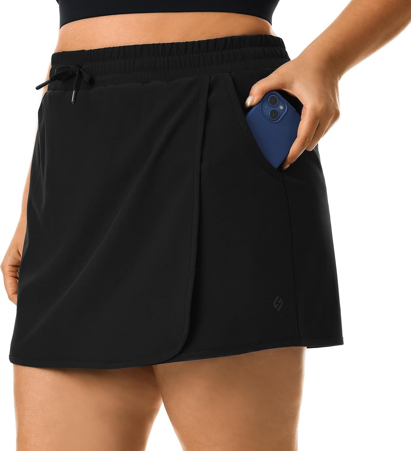 HOdo Plus Size Women's Tennis Skirt with Shorts Pockets Athletic Skorts Quick Dry Golf Active Skirts for Workout Sports 1X-5X - Image 7