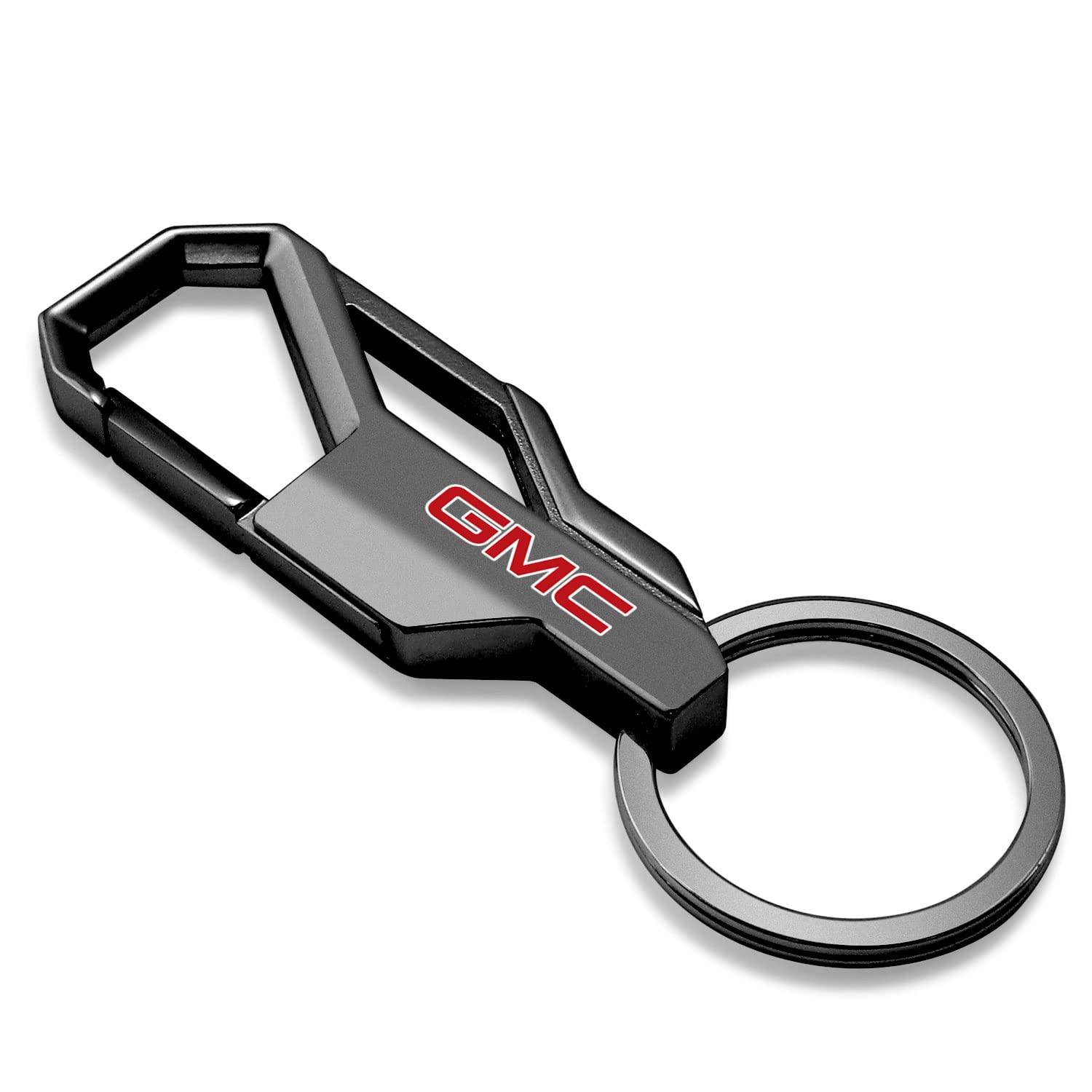 iPick Image Für GMC in Rot Karabiner-Stil Karabinerhaken Metall Schlüsselanhänger Schlüsselanhänger nur offiziell lizenziert