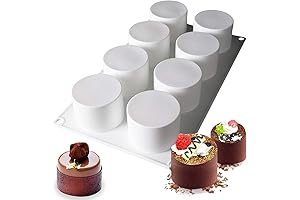 OCPO KITCHEN Entremet Molds Silicone Baking Cylinder Tall