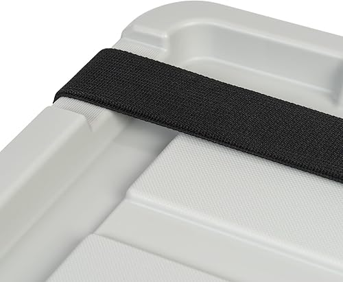 Miniatura 3 de IRIS USA - Bolsas de almacenamiento con tapa de 5 galones con cerradura, paquete de 6 unidades, color gris, contenedores apilables duraderos y