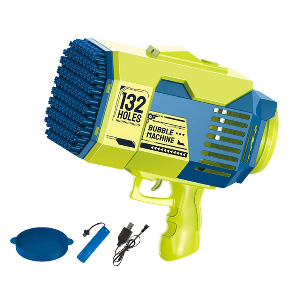 シャボン玉 132穴 バブルガン 電動 泡製造機 バブルマシン シャボン玉マシン Amazon.co.jp: シャボン玉 132穴 バブルガン 子供 バズーカ砲形 電動