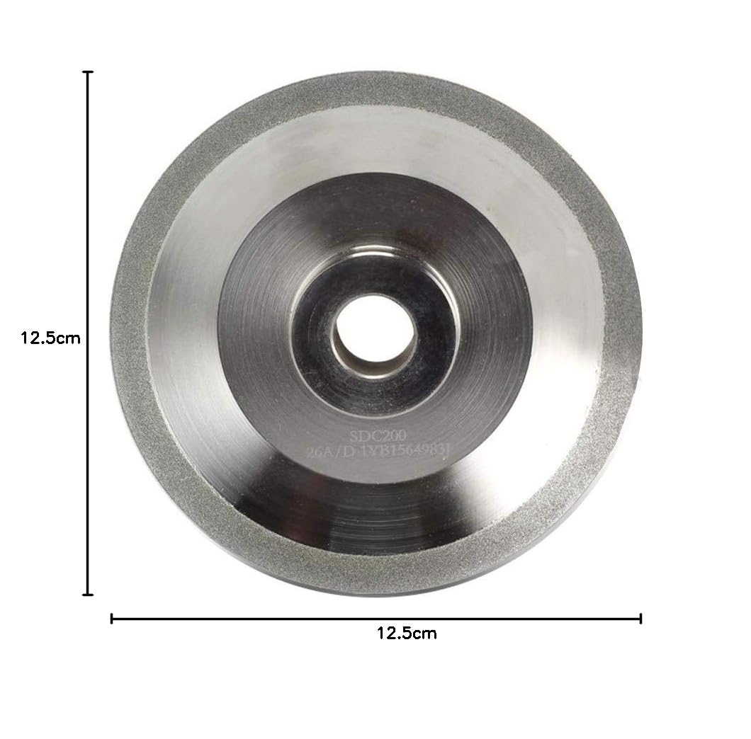 Muela abrasiva de diamante (SDC o CBN opcional) para rectificadora de brocas MR-26A, 26D. G3, F6, 125x20x19 mm, CBN