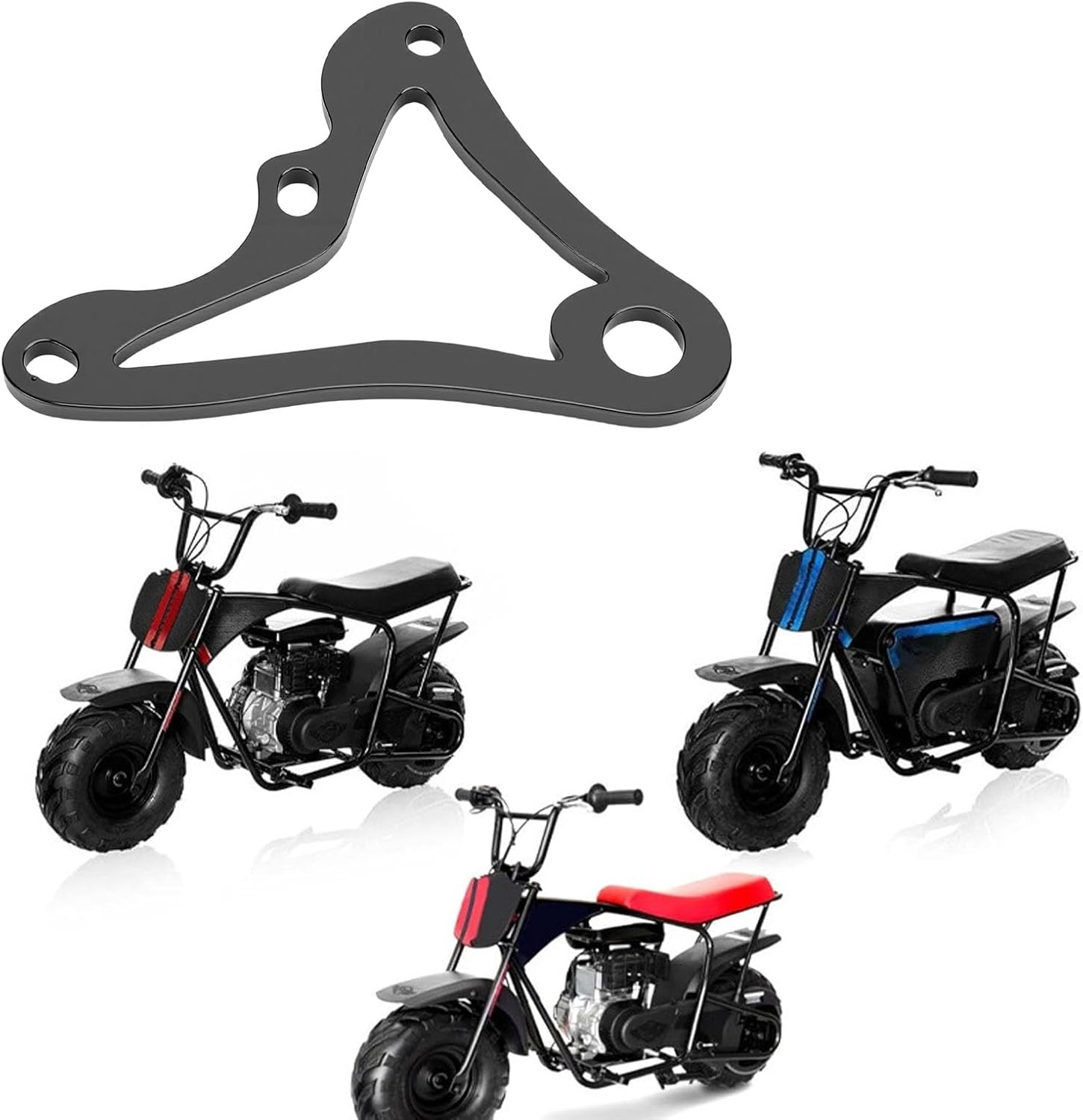 Fafeicy Mini Bike Hydraulic Brake Caliper Bracket Kit, Steel Mounting Hardware for RT100 , with 51mm Hydraulic Caliper