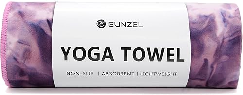 Miniatura 11 de Eunzel Toalla de Yoga Caliente Antideslizante Toalla de Esterilla de Yoga Toalla de Microfibra Ultra Absorbente para Yoga Caliente, Pilates, Bikram