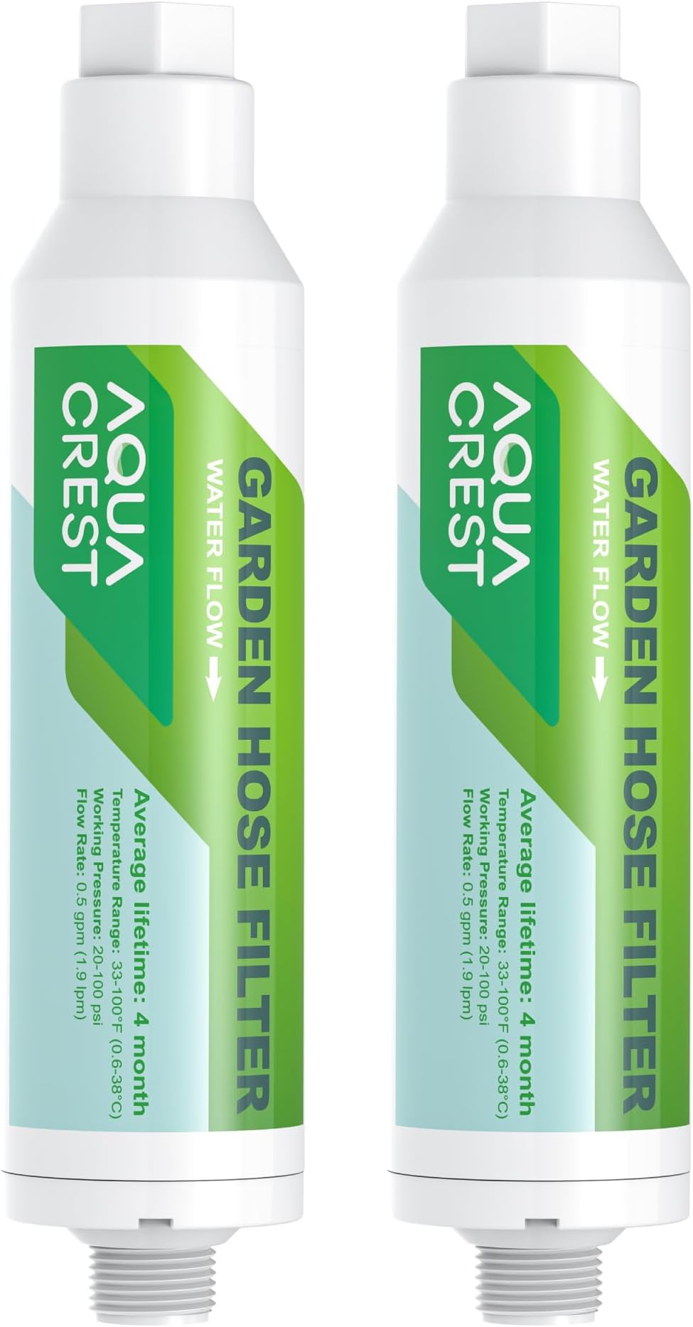 Garden Hose Water Filter, Improve Plants Health, Greatly Reduces Chlorine, Odor, Calcium, Ideal for Organic Gardening, Farming and Pets, Pack of 2
