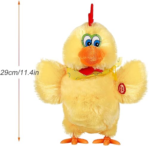 Miniatura 2 de Juguetes de Pascua Pollo Poner Huevo Eléctrico Peluche Loco Pollo Loco con Sonido Musica Animal