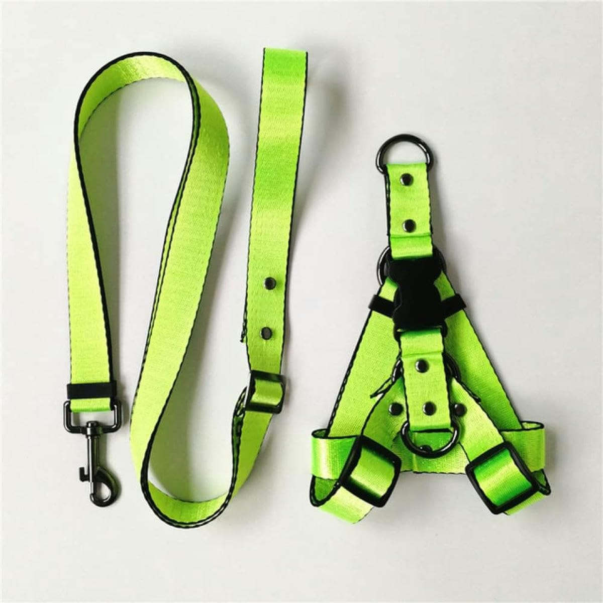 Hundegeschirr Halsband Leine Sets Hundeleine Geschirr und Halsband für Kleine Mittel Große Hunde-Geschirr und Leine 4-L