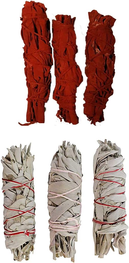 Clarity & Muse Sage Smudge Stick Kit - White Sage, Dragon's Blood Smudge Sticks - House Blessing Kit Refill Pack