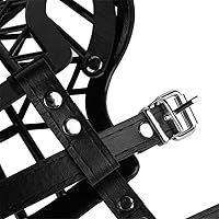 Vista 6 de Cubierta ajustable para bozal de la boca de la cesta para el entrenamiento del perro, control de mordida de ladrido para perro pastor alemán