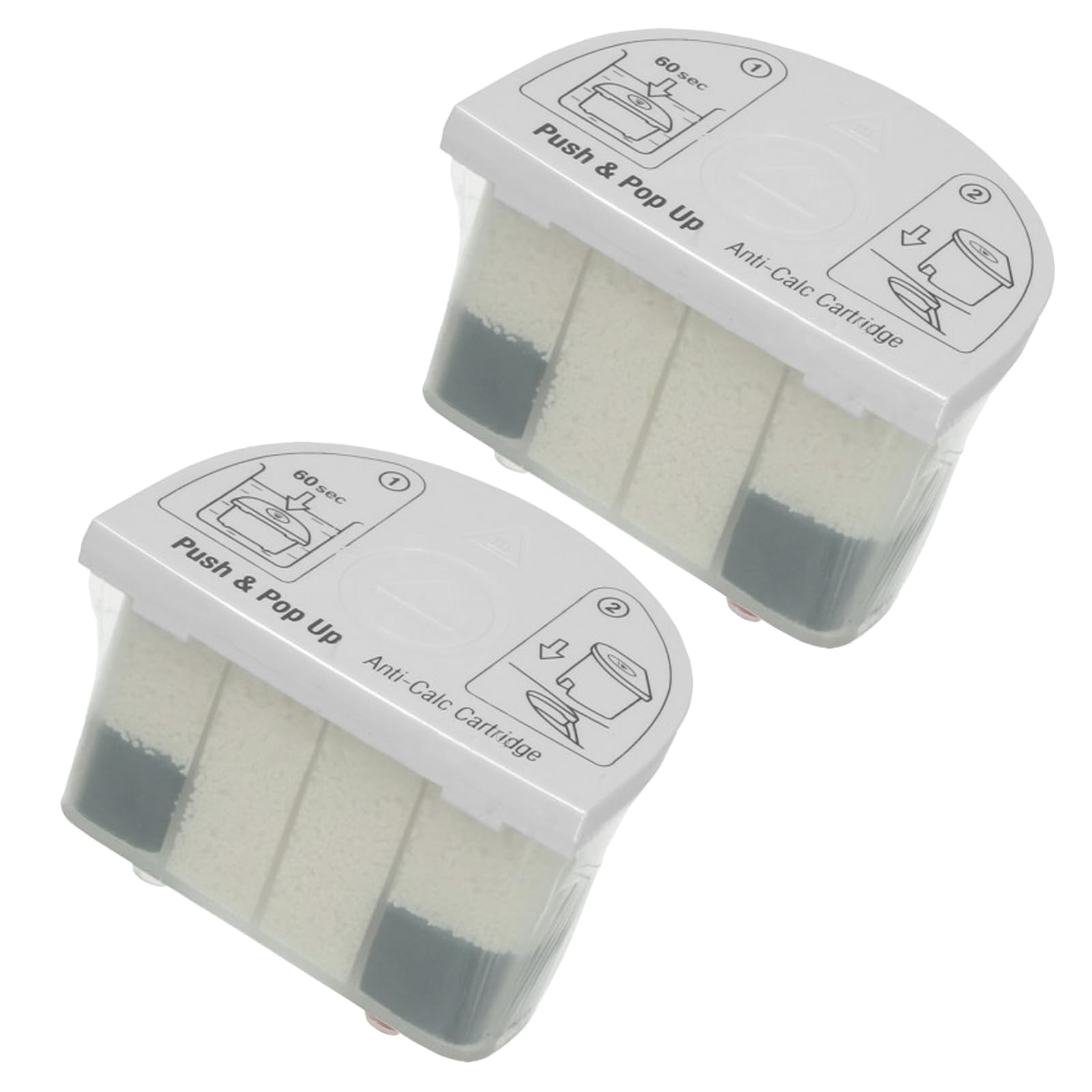 Spares2go Anti-Calc Cartridge Filter for Beko SGA7124B SGA7126P SGX126M Steam Generator Iron (Pack of 2)