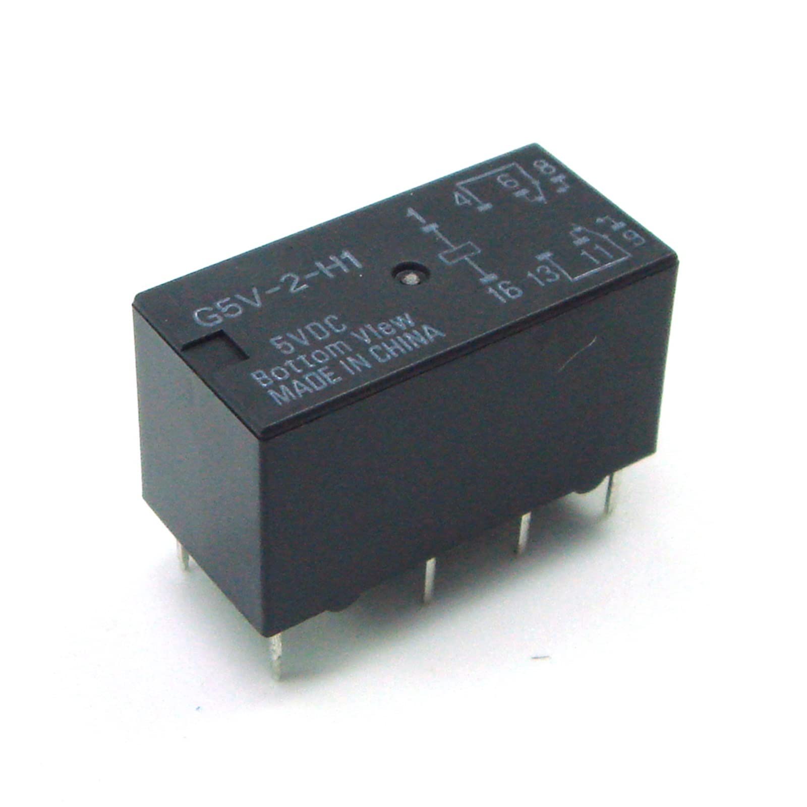 Relais de signal G5V-2-H1 24VDC 1A à 8 broches avec deux contacts ouverts et fermés