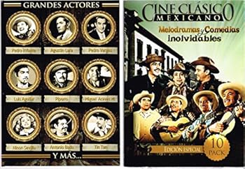 DVD CINE CLASICO MEXICANO [10 PELICULAS] DIOS LOS CRIA,QUE HOMBRE TAN SIN EMBARGO,ESCUELA PARA SUEGRAS,ME TRAES DE UN ALA,LOS HIJOS DE MARIA MORALES,COQUETA,LOS CHIFLADOS DEL ROCK AND ROLL,LOS TRES BOHEMIOS,LA BARCA DE ORO,CARTAS A EUFEMIA. Book