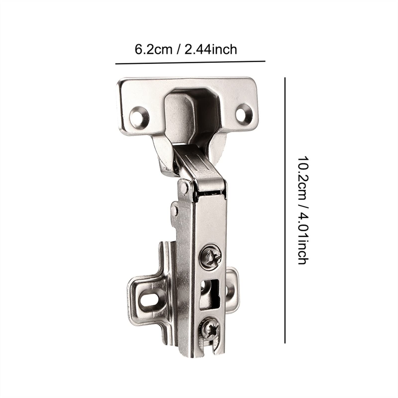 10 cerniere fai da te, in acciaio inox, cerniere a chiusura ammortizzata per mobili da cucina, armadietti e mobili, B 10 pezzi, colore: cachi