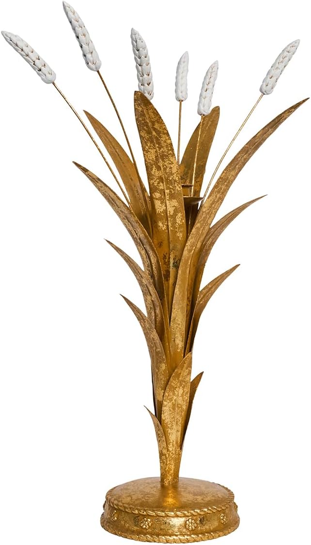 Juliska Forest Walk Wheat 17" Candlestick - Gold