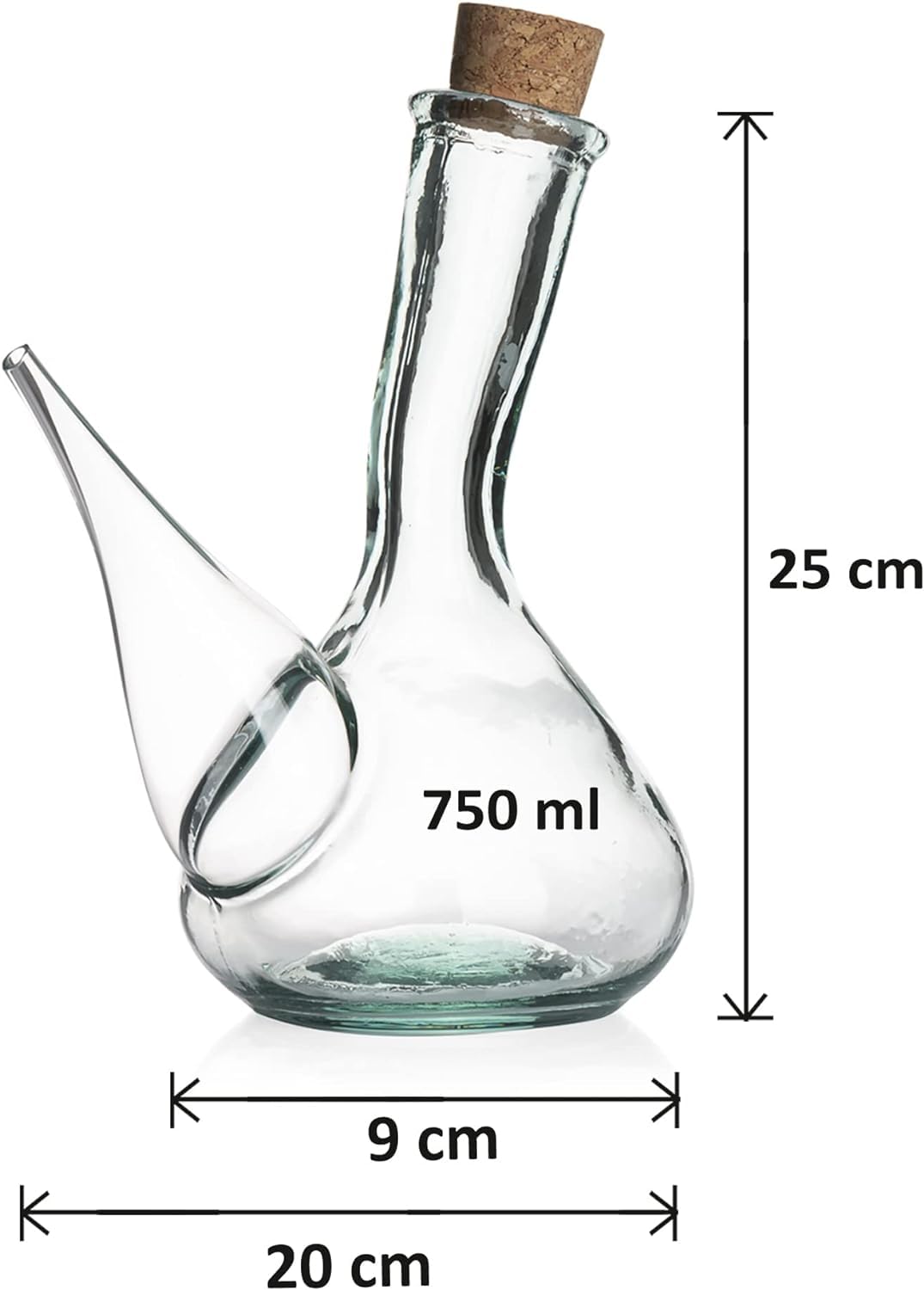 Amazon | Artisan Glass Porron.Glass Wine Porron 750ml.Porrons