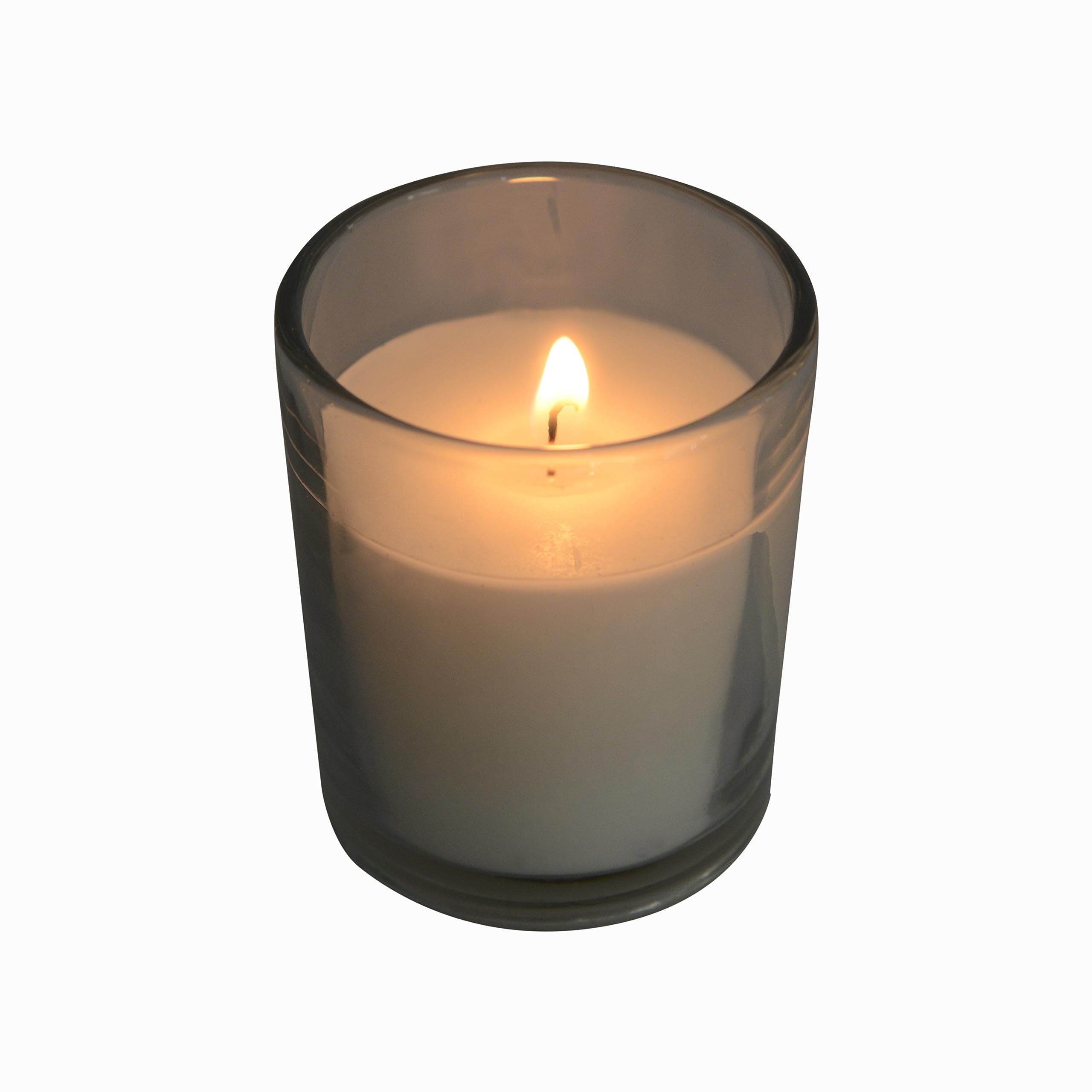 Welburn Veda&Co™ Szklane świece wotywne, 25 sztuk, czas palenia do 15 godzin, 100% w pełni wyrafinowany wosk parafinowy, bezdymny, bezzapachowy, bez kapania, idealne na ślub w spa, urodziny, imprezy,