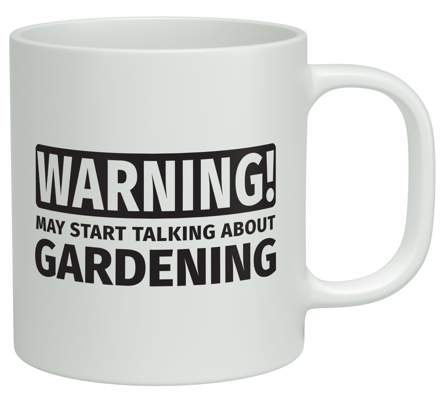 Shopagift Warning May Start Talking about Gardening White 10oz Novelty Gift Mug Cup