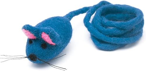 Miniatura 10 de Glaciart One Juguete de fieltro para gatos – Enriquecimiento suave y mullido 100% lana natural – Juego de juguetes interactivos para gatos – Seguro