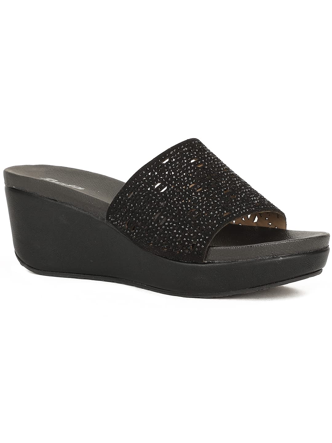 Bata Womens DANBURY WEDGE MULE Slippers (6716422_BLACK_7 UK) (B0C6795NZX) Amazon Price History, Amazon Price Tracker