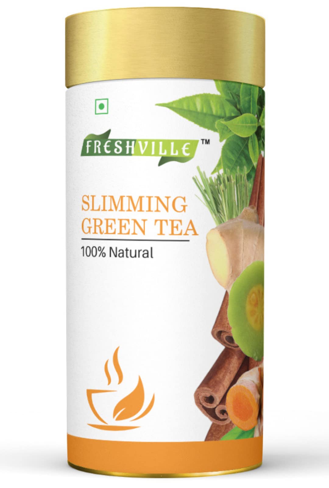 Freshville Slimming Green Tea | 100% Pure & Natural | Tea for Belly fat & Glowing Skin | Tummy Reduction, Prevent Ageing Signs | Rich in Antioxidants | Purifying & Cleansing | Green Tea For Weight Loss | Natural & Herbal Tea | Improves Metabolism | G (B0BRB8DM69) Amazon Price History, Amazon Price Tracker