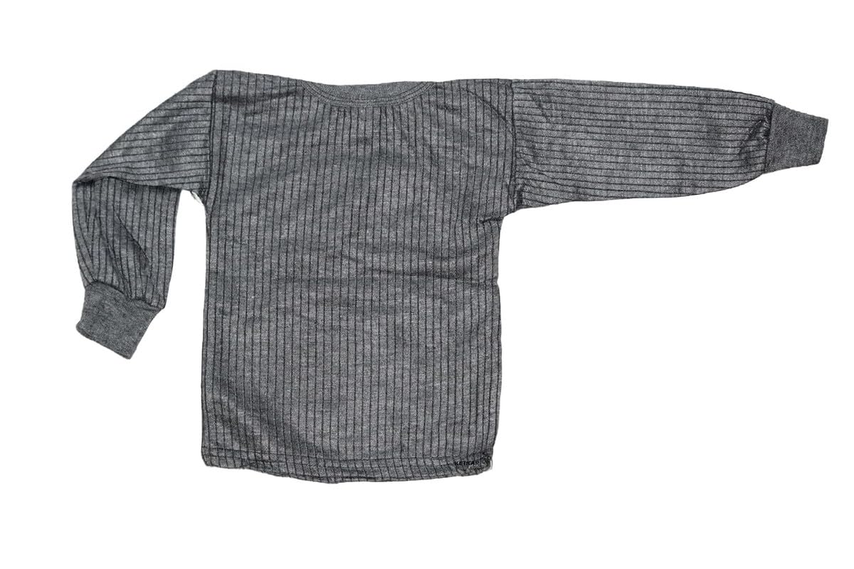 Unisex Kids Winter Wear Thermal Set Innerwear Top & Full Pant Woolen Warmer for Girls Boys, Kids Unisex Body Warmer Thermal (Set of 3) _Multicolour_0-6 Months 4